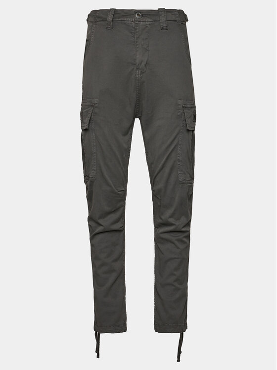 Alpha Industries Alpha Industries Kalhoty z materiálu Squad 188202 Šedá Regular Fit