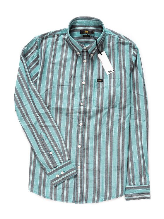 Lee Lee Camicia BUTTON DOWN Nero Regular Fit