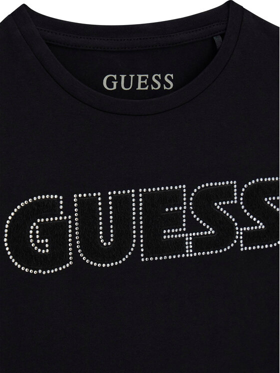 Guess Guess Majica J6YI12 2K4421 Črna Regular Fit