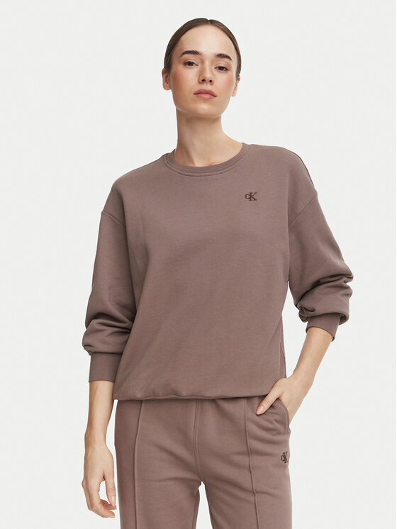 Calvin Klein Jeans Calvin Klein Jeans Суитшърт Monogram LV047F223G Тъмнобежов Regular Fit