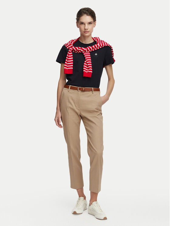 Beverly Hills Polo Club Beverly Hills Polo Club T-Shirt P-SS26W-TS516523 Tmavomodrá Regular Fit