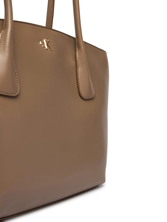 Calvin Klein Calvin Klein Torebka Ck Medium Dome Tot LV04F3344G Beżowy