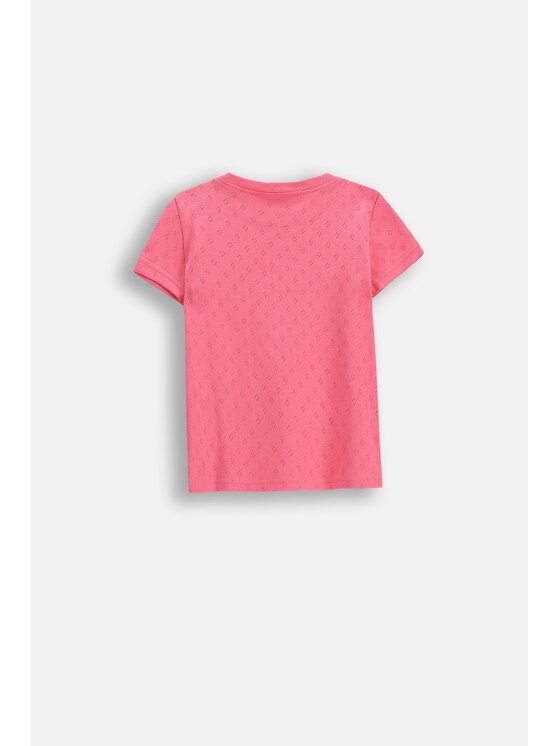 Coccodrillo Coccodrillo T-Shirt WC6143202QGN-007 Różowy Regular Fit