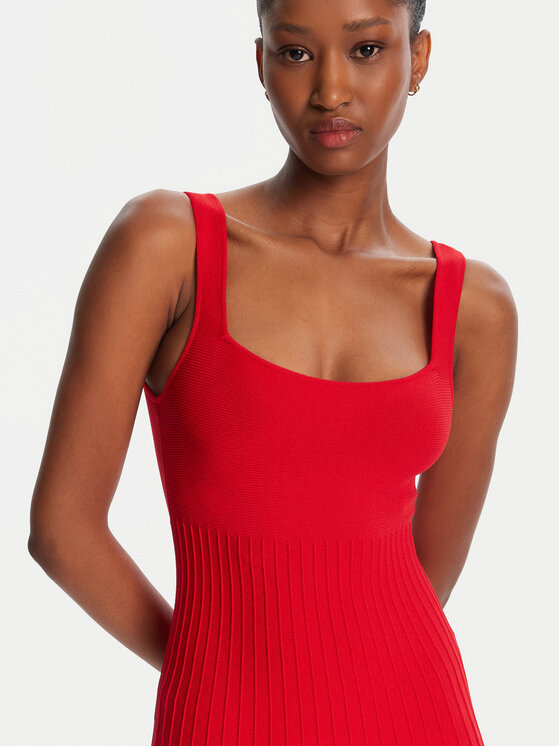 STAUD STAUD Kötött ruha Ellison R24S2213VN Piros Regular Fit