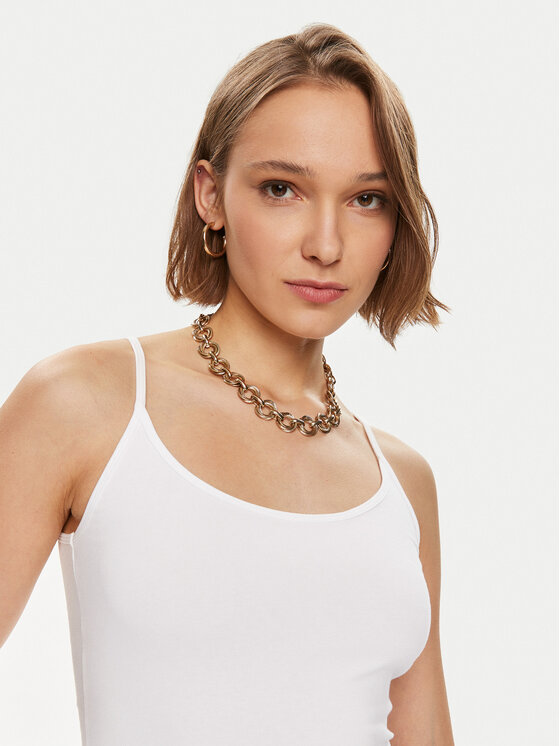 Gina Tricot Gina Tricot Top 22470 Valge Slim Fit