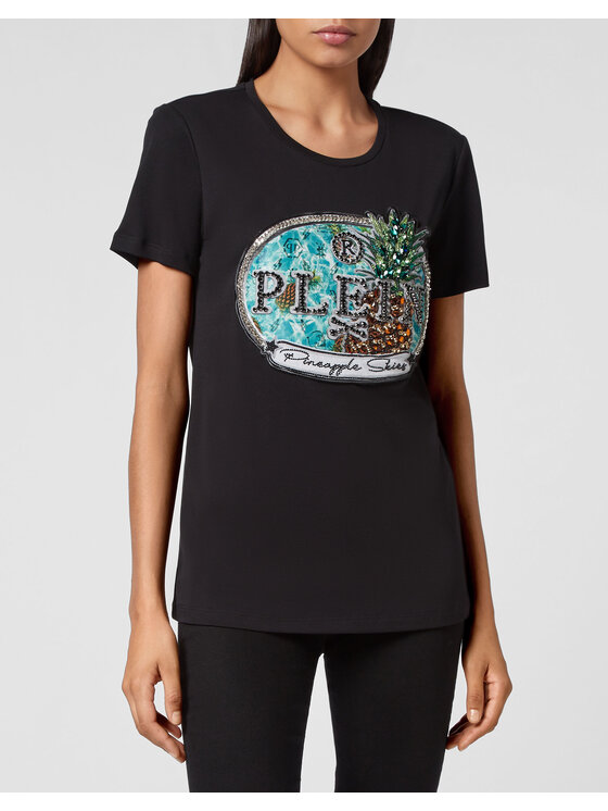 PHILIPP PLEIN PHILIPP PLEIN Tričko 5039 Čierna Regular Fit