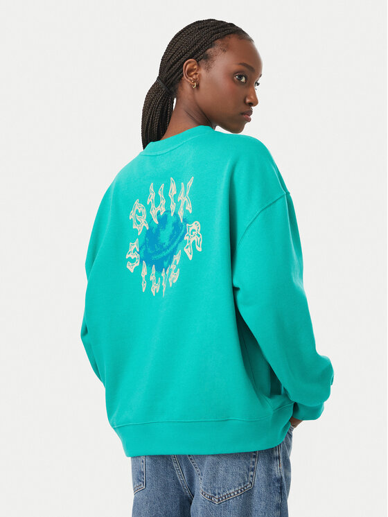 Quiksilver Quiksilver Суитшърт Standard Crew EQWFT03188 Зелен Regular Fit