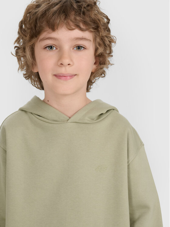 4F 4F Bluza BASIC+ Zielony jasny Oversize
