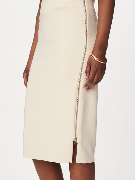 Rinascimento Rinascimento Tiesus sijonas CFC0127985003 Smėlio Slim Fit