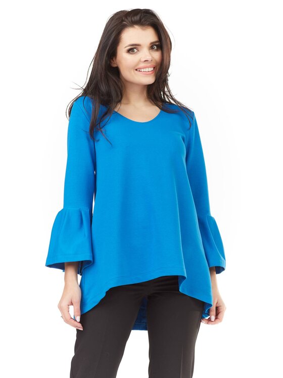 Infinite You Infinite You Blúzka M156 Modrá Basic Fit