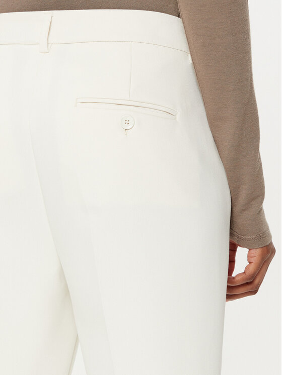 Weekend Max Mara Weekend Max Mara Chinosy Rana 2515131031 Écru Slim Fit