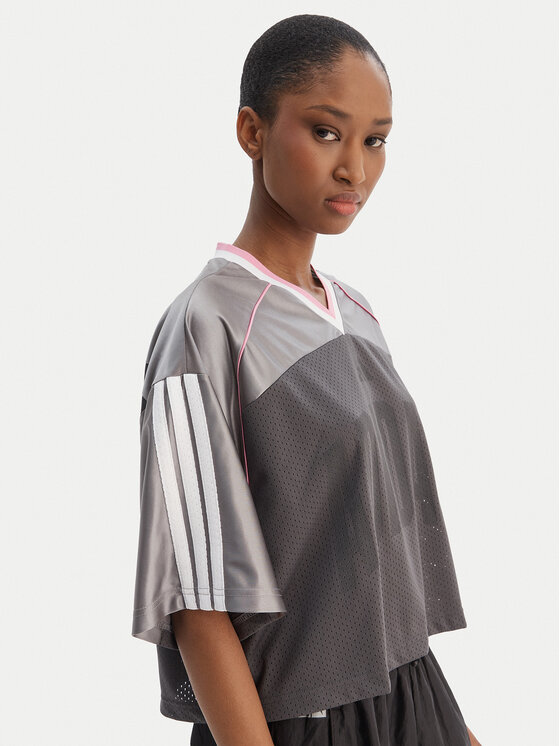 adidas adidas Tričko Stadium KC4977 Sivá Loose Fit