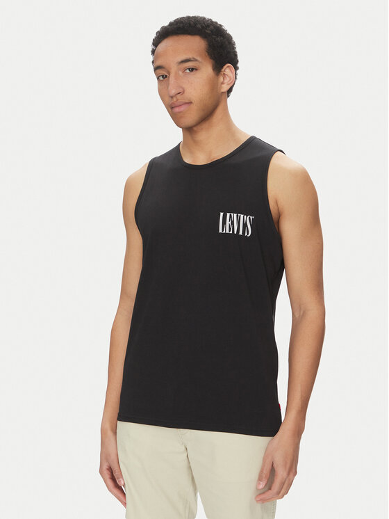 Levi's® Levi's® Trikó Graphic Rower A7642-0004 Fekete Regular Fit