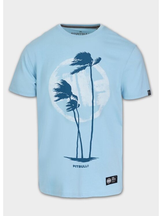 PITBULL PITBULL T-Shirt PALMS Niebieski jasny Regular Fit