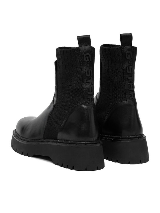 G-Star Raw G-Star Raw Kotníková obuv s elastickým prvkem EO-DEMET Černá