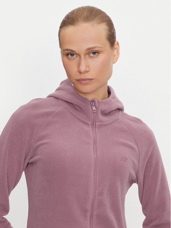 4F 4F Флісовий реглан 4FWMM00TFLEF291 Рожевий Regular Fit