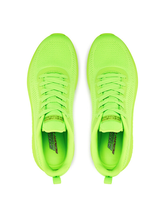 Skechers Skechers Sneakersy Bobs Squad Chaos-coo 117216/LIME Zelená