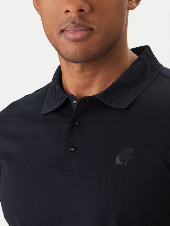 KARL LAGERFELD KARL LAGERFELD Polo 745000 562200 Granatowy Regular Fit