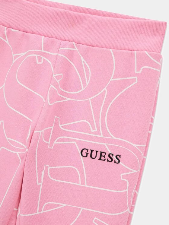 Guess Kids Guess Kids Spodnie materiałowe 183798 Różowy Regular Fit