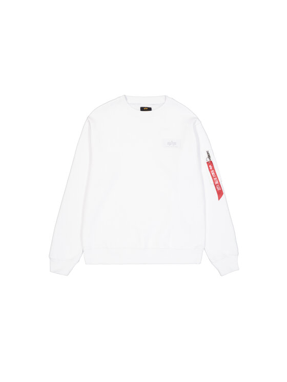 Alpha Industries Alpha Industries Bluza Backprint Sweatshirt Biały Regular Fit