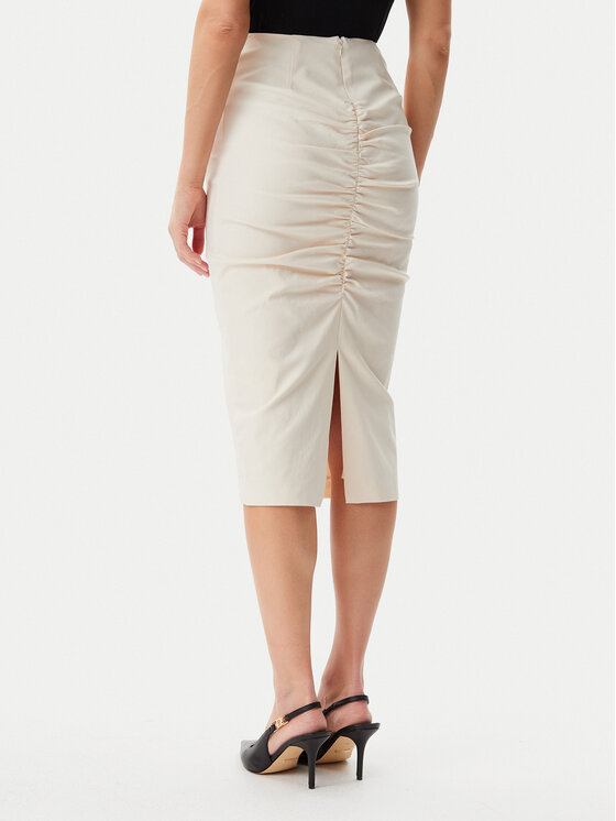 Guess Guess Ceruzaszoknya W5GD93 WGMR2 Bézs Slim Fit