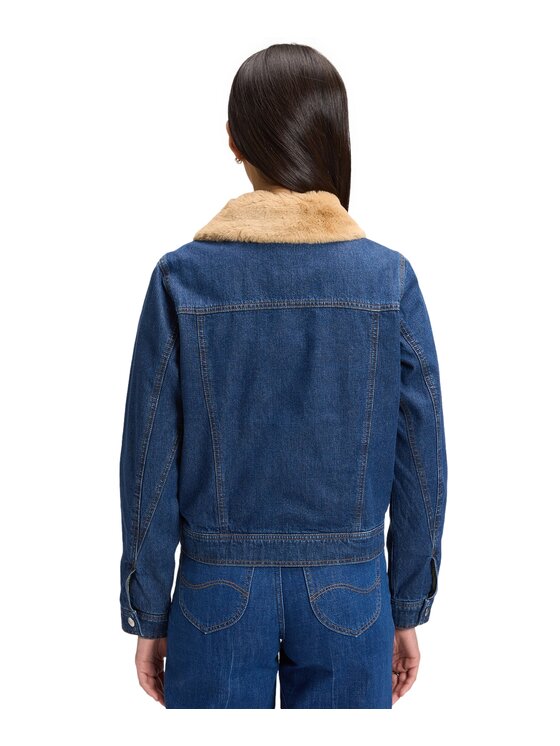 Lee Lee Kurtka jeansowa 112385720 Granatowy Regular Fit
