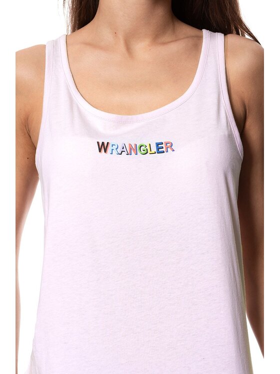 Wrangler Wrangler T-Shirt TANK Czerwony Regular Fit