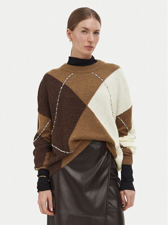 Liu Jo Pullover WF6184 MA15R Creme Regular Fit
