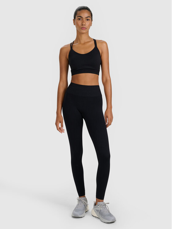 4F 4F Legginsy MULTI ACTIVE Czarny Slim Fit