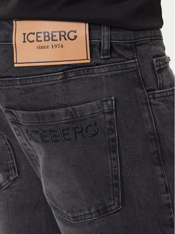 Iceberg Iceberg Farmer 20EI1P02SK16003 Fekete Slim Fit