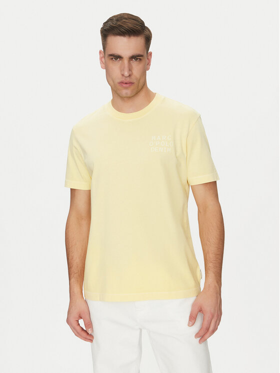 Marc O'Polo Denim Marc O'Polo Denim Póló 500 0006 040 Sárga Relaxed Fit