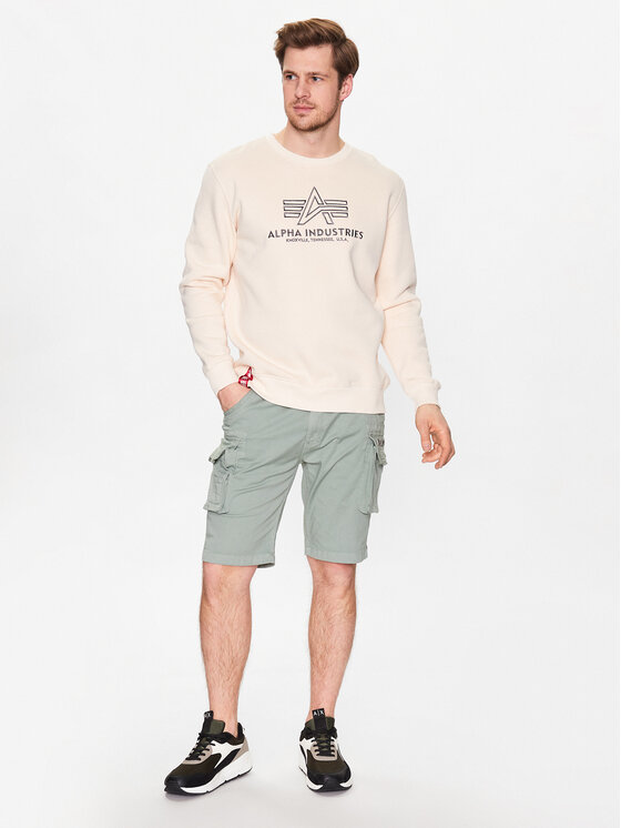 Alpha Industries Alpha Industries Bluza Basic 118302 Écru Regular Fit