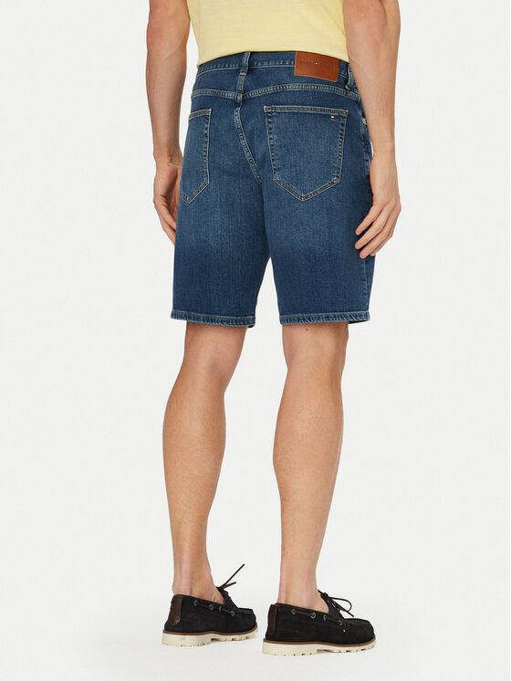 Tommy Hilfiger Tommy Hilfiger Džínsové šortky Denton MW0MW42558 Tmavomodrá Straight Leg