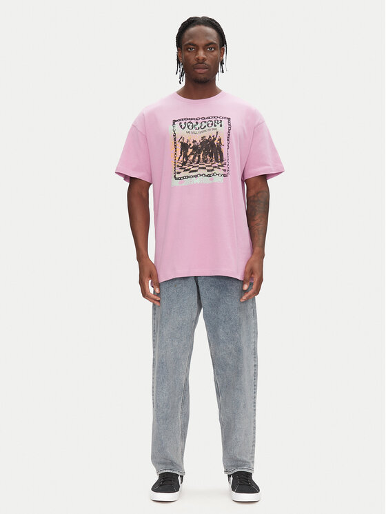 Volcom Volcom Тишърт Filip Rygalski A4312506 Розов Loose Fit