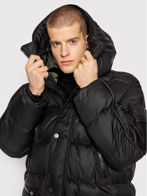 G-Star Raw G-Star Raw Зимова куртка Extra Long D20517-B958-6484 Чорний Straight Fit