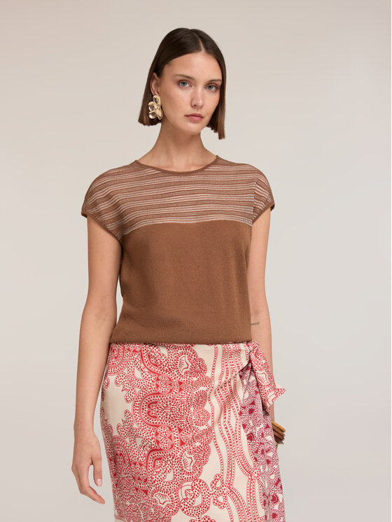 Motivi Motivi Maglione M303W004018N022 Marrone Boxy Fit