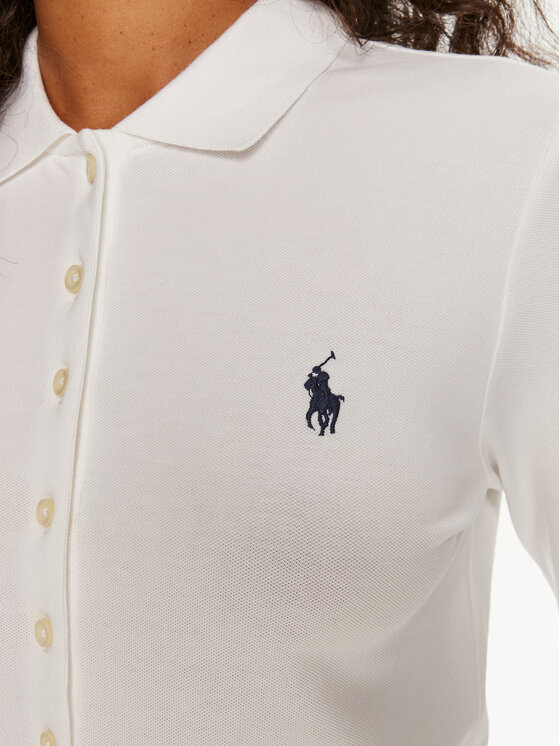 Polo Ralph Lauren Polo Ralph Lauren Cămașă 211941176004 Alb Slim Fit