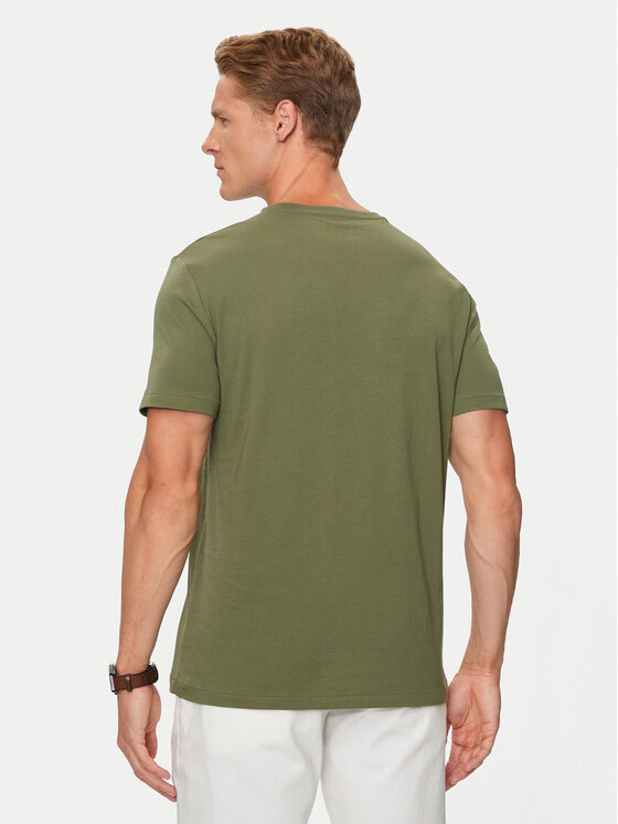 Polo Ralph Lauren Polo Ralph Lauren Majica 710671438389 Zelena Custom Slim Fit