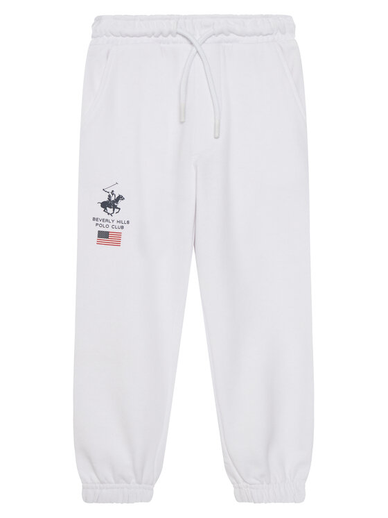 Beverly Hills Polo Club Beverly Hills Polo Club Sporta bikses P-SS26B-TF0033K Balts Regular Fit
