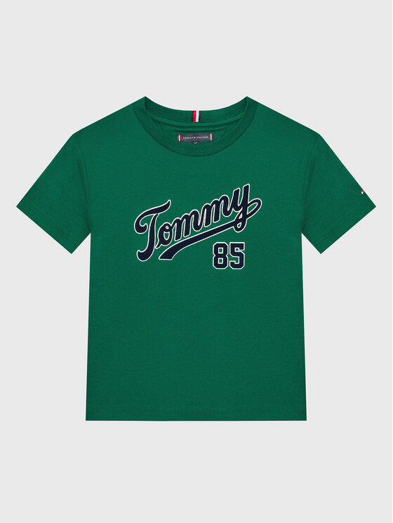 T-shirt College 85 KB0KB08032 D Verde Regular Fit