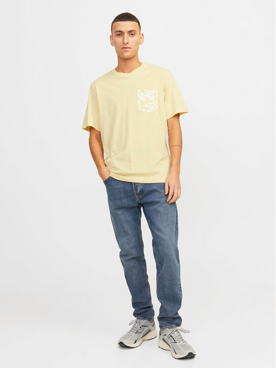 Jack&Jones Jack&Jones Majica Lafayette 12250435 Rumena Standard Fit