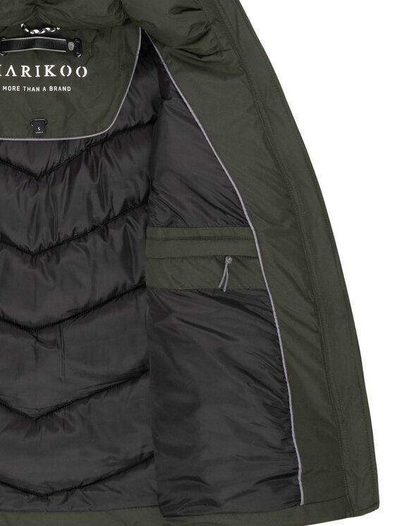 Marikoo Marikoo Kurtka zimowa Sahnemausii Zielony Regular Fit