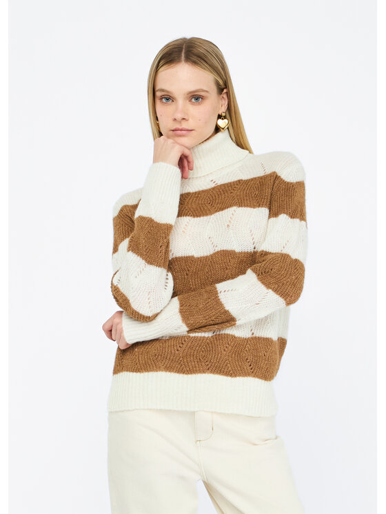 Liu Jo Liu Jo Maglione MF5419MA58PD3737 Beige Regular Fit