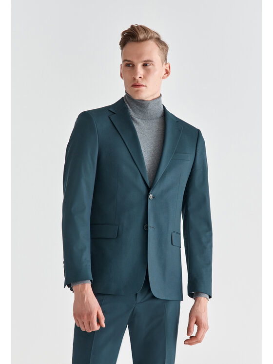 Pako Lorente Pako Lorente Marynarka P21SP-3G-058 Zielony Slim Fit