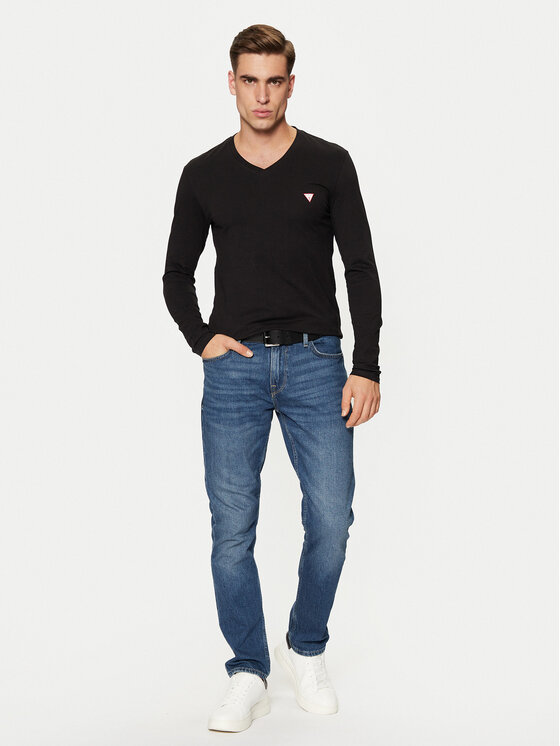Guess Guess S dlouhým rukávem M2YI08 J1314 Černá Slim Fit