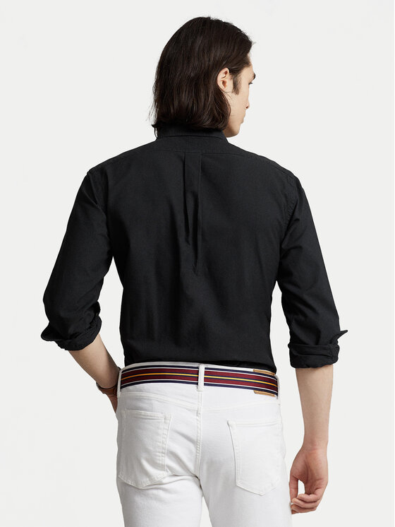 Polo Ralph Lauren Polo Ralph Lauren Риза Bsr 710772290 Черен Custom Fit