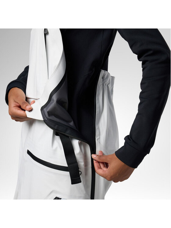 Rossignol Rossignol Spodnie narciarskie W Proclivity 3L Bib Pant Biały Relaxed Fit