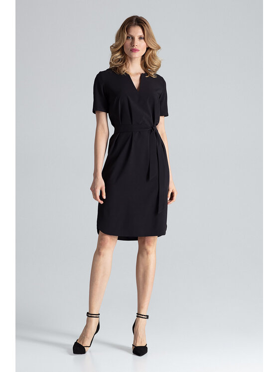 FIGL FIGL Šaty M669 Čierna Regular Fit