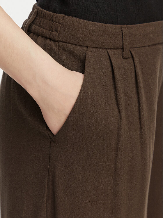 ONLY ONLY Pantaloni di tessuto Lemmia 15370398 Marrone Regular Fit