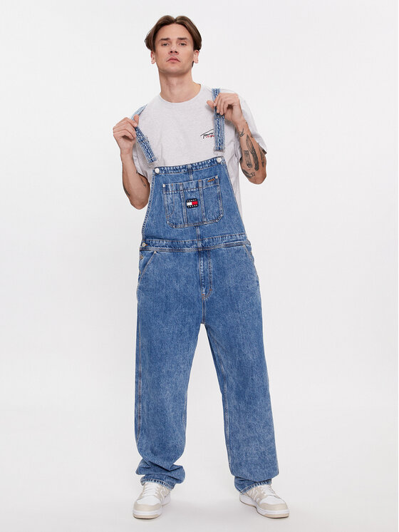 Tommy Jeans Tommy Jeans Футболка Small Flag DM0DM17714 Сірий Classic Fit